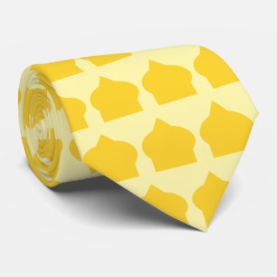 Cravate Conception de motif marocain jaune