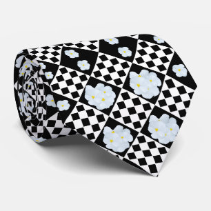 Cravate Conception De Pansons Noir Et Blanc,