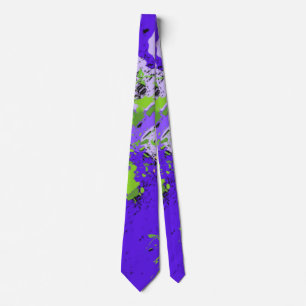Cravate Conception de tourbillon vibrant d'art fluide de v