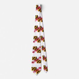 Cravate Conception du drapeau de l'État du Maryland