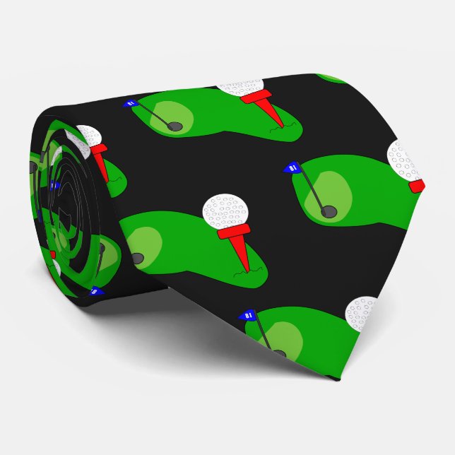 Cravate Conception du golf (Roulé)