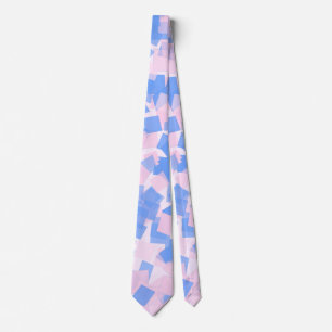 Cravate Confetti rose et bleu