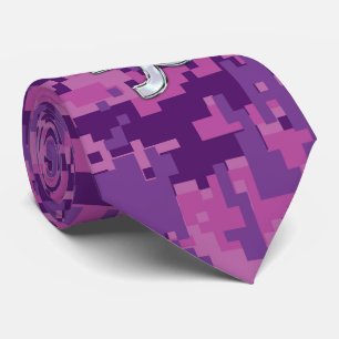 Cravate Connexion Capricorne sur Camouflage numérique Fuch