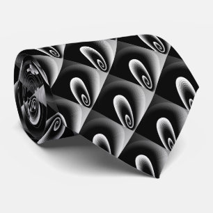 Cravate Cool d'argent noir Motif moderne
