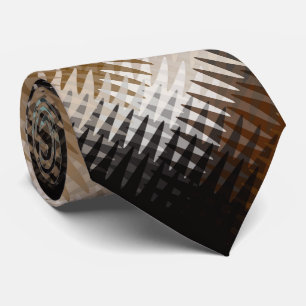 Cravate Cool multicolore Wavy Zig Zag Motif