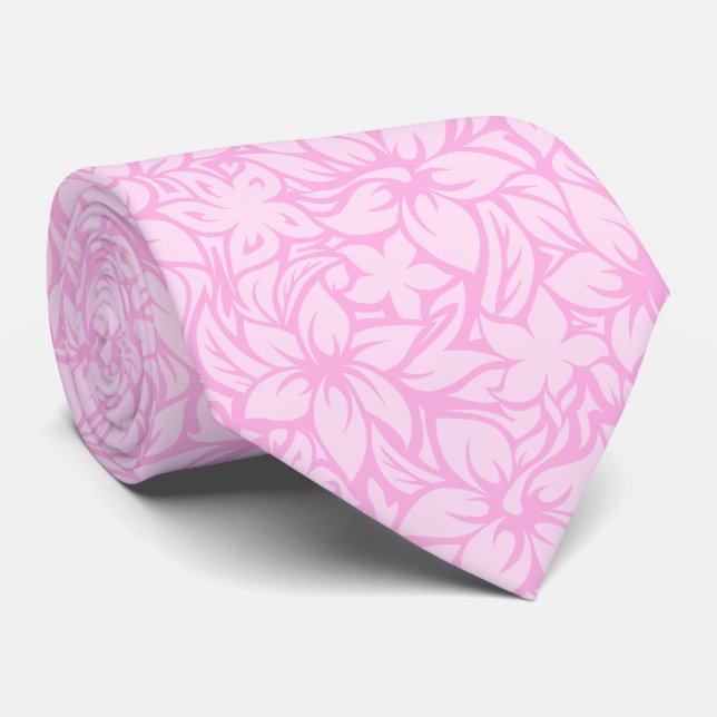 Cravate Copie hawaïenne de chemise de ketmie de baie de (Roulé)