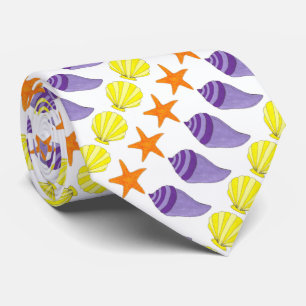 Cravate Coquillages de coquillages de mer Starfish Plage C