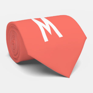 Cravate Corail vivant simple et moderne