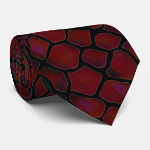 Cravate Corbata color rojo oscuro con negro