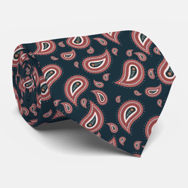 Cravate Corbata elegante azul a gris (Roulé)