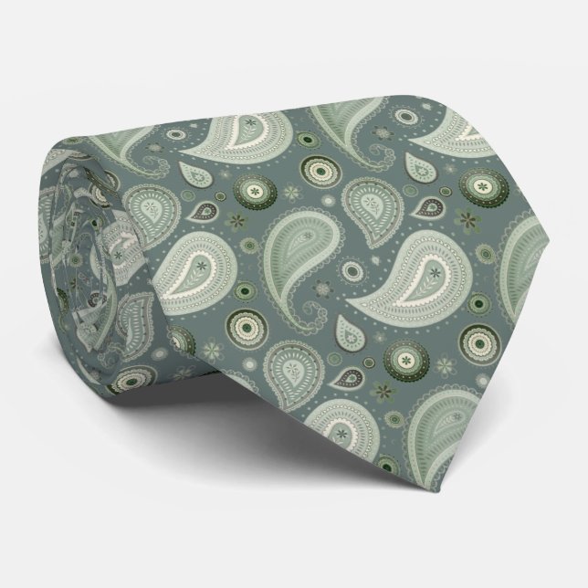 Cravate Corbata elegante verde (Roulé)