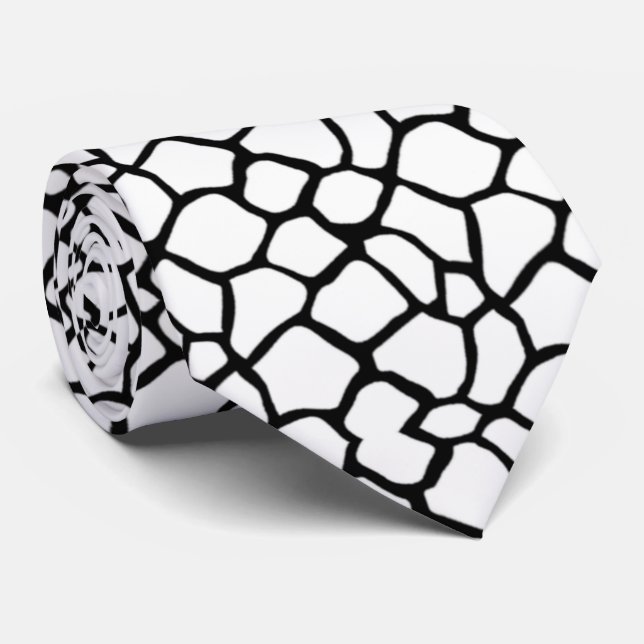 Cravate Corbata en blanco y negro (Roulé)