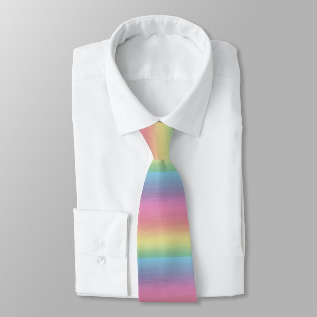 Cravate Couleur arc-en-ciel (Attaché)