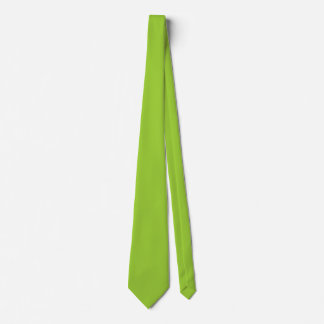 Cravate Couleur jaune vert 9ACD32 - Option pour ajouter un