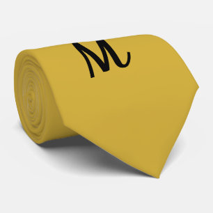 Cravate Couleur or américaine