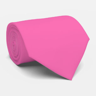 Cravate Couleur solide : Rose chaud #2