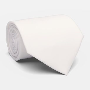 Cravate Couleur unie blanc floral crémeux