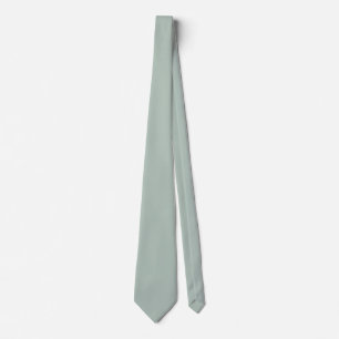 Cravate Couleur vert eucalyptus assourdi