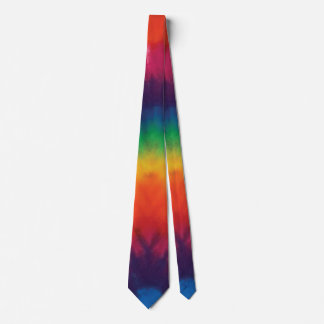 Cravate Couleurs arc-en-ciel de la teinture