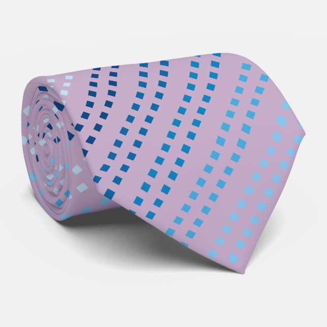 Cravate Couleurs de bleu avec couleur Arrière - plan chang (Roulé)