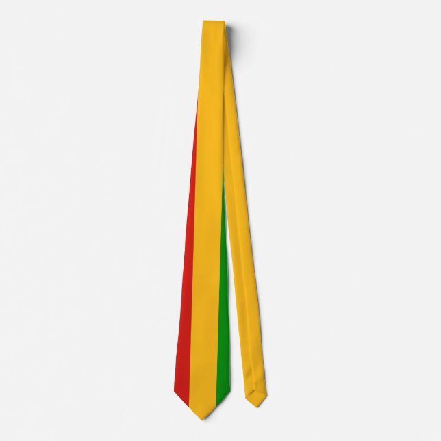 Cravate COULEURS DE DRAPEAU DE RASTAFARI + vos idées (Devant)