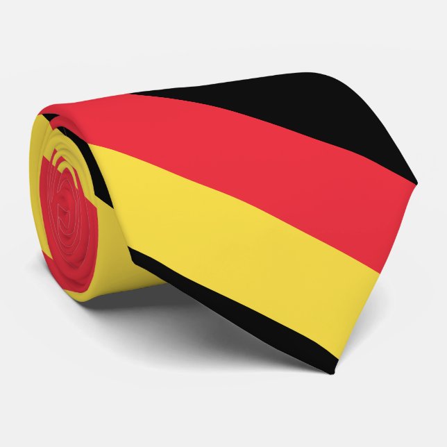 Cravate Couleurs du drapeau de la Belgique (Roulé)