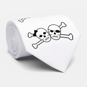 Cravate couple de pirates