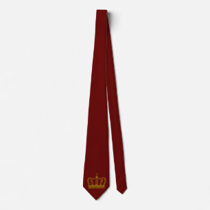 Cravate Couronne royale d'or + votre arrière - plan et