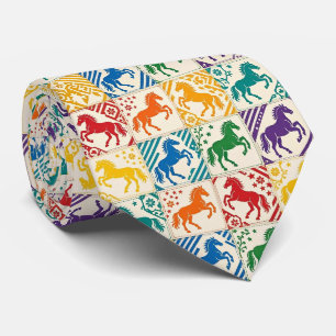 Cravate Course Hippique Faux Soie Gentleman Cavalier de