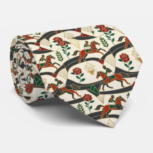 Cravate Course Hippique Faux Soie Gentleman Cavalier de