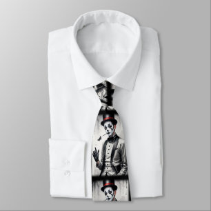 Cravate Couvercle de l'homme de conception graphique Mime