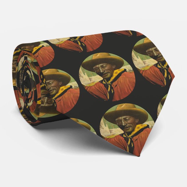 Cravate Cowboy Necktie de Mens Western Rodeo (Roulé)