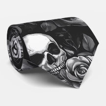 Crânes Et Halloween Noir Rose