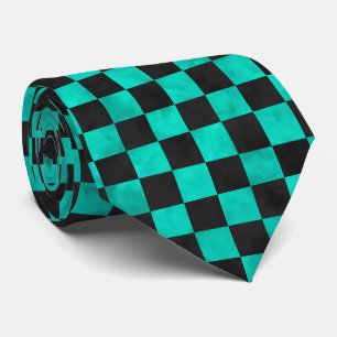 Cravate Crânes turquoise et série tournesol Design 6