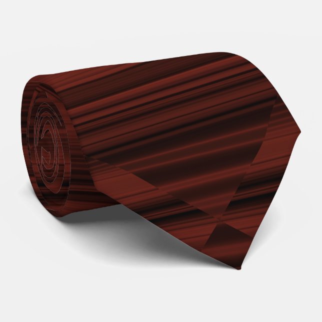 Cravate Créatif Original Stylish Red Brown Abstrait (Roulé)