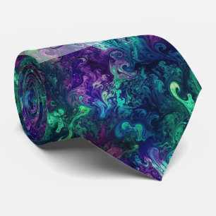 Cravate Créez vos propres tourbillons magiques violets ver
