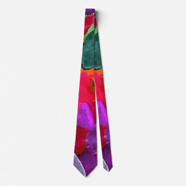 Cravate Crête de couleur (Devant)