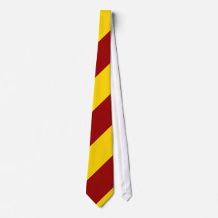 Cravate Crimson et or