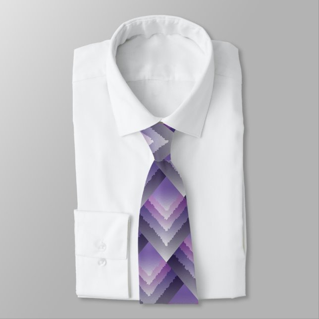 Cravate cristaux violets (Attaché)