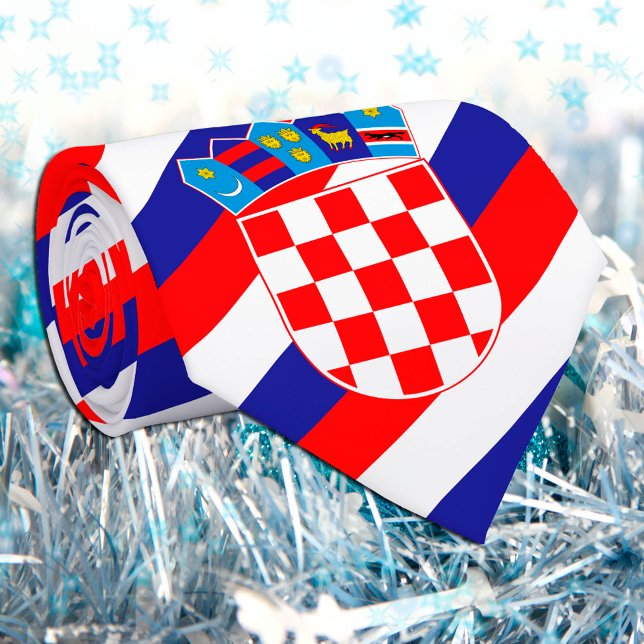 Cravate Croatie Cravates, business fashion Drapeau croate (Créateur téléchargé)