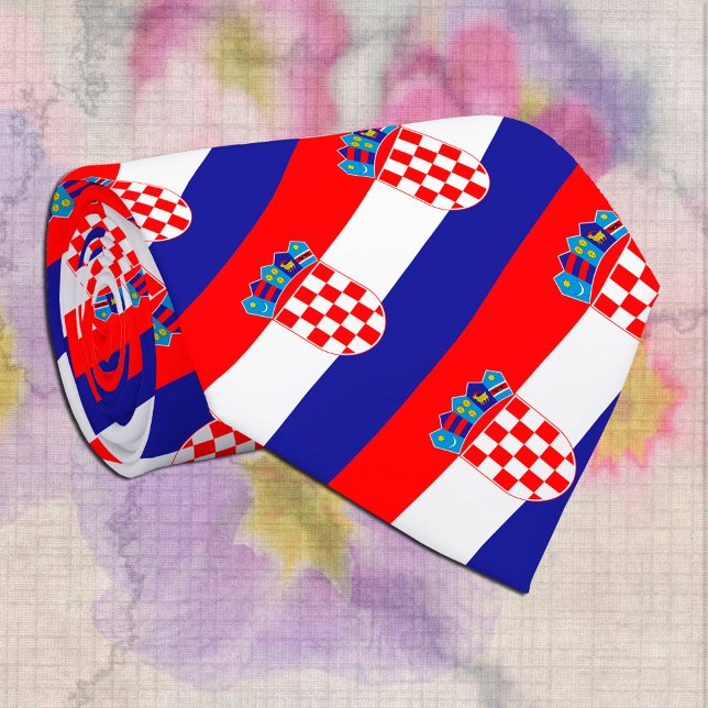 Cravate Croatie patriotique, mode Drapeau croate (Créateur téléchargé)