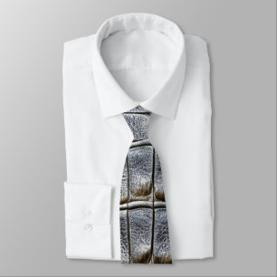 Cravate Crocodile gris Alligator Peau Faux Cuir Imprimer
