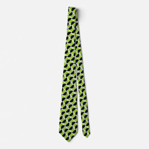 Cravate Croissants Alternés 03a - Vert Martien