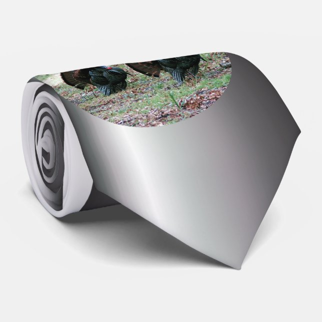 Cravate Croix chrétienne en lumière bleue (Roulé)