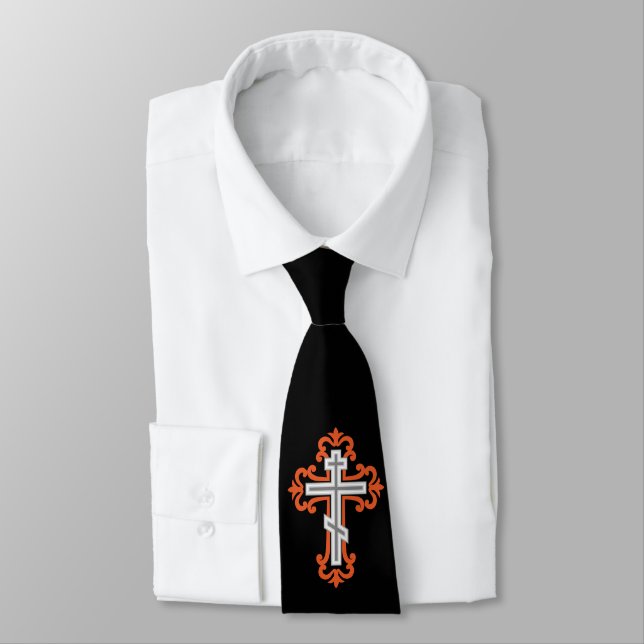 Cravate Croix orthodoxe (Attaché)