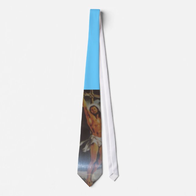 Cravate Crucifixion de Jésus (Devant)
