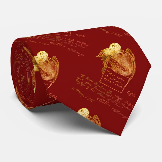 Cravate Cthulhu sketch by Lovecraft (Roulé)