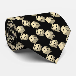 Cravate Customizable background colour Dice Games pattern