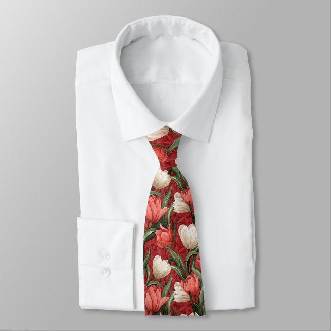 Cravate Cute Birthday Gifts For Him Tulip Flower (Attaché)