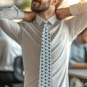 Cravate Cute Ferrets Floral